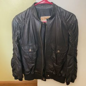 KRMA Leather Jade Jacket